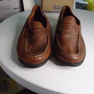 WIDE Width Shoes Hitchcock Brown Leather Loafers Slip On Mens 16 8E